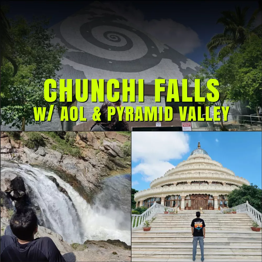 Chunchi Waterfalls with Art of Living and Pyramid Valley 