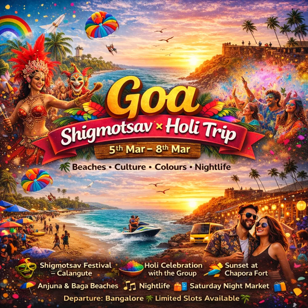 Goa Shigmotsav & Holi Escape – Beaches, Culture & Colours