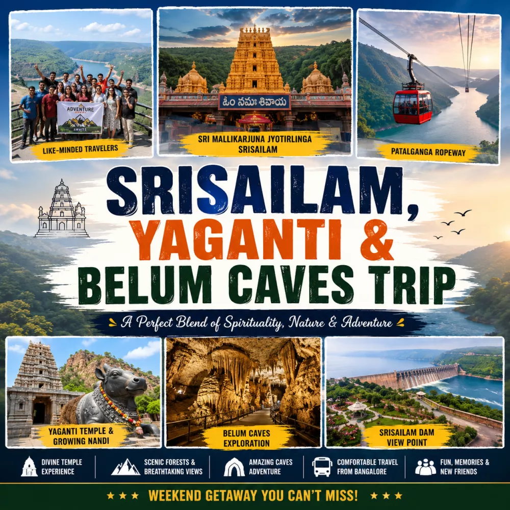 Srisailam Jyotirlinga – Yaganti – Belum Caves Weekend Trip Itinerary (Weekend Trips)
